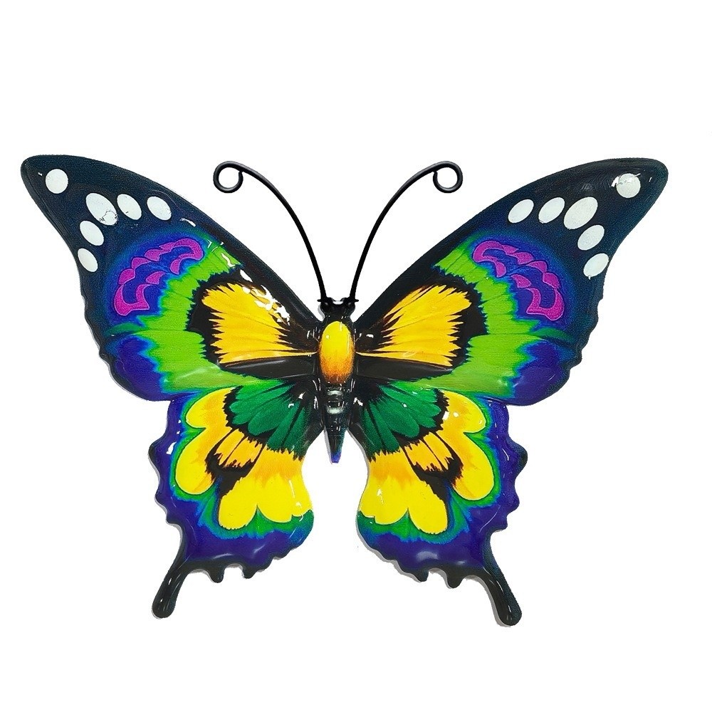 Art Craft Butterfly - 1/3/4 Stück Outdoor Metall-Schmetterling Wandkunst Deko