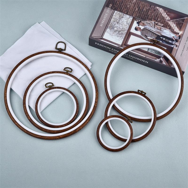 Embroidery Hoop Kit - Runde Oval Holz Farbe Stickerei Hoops