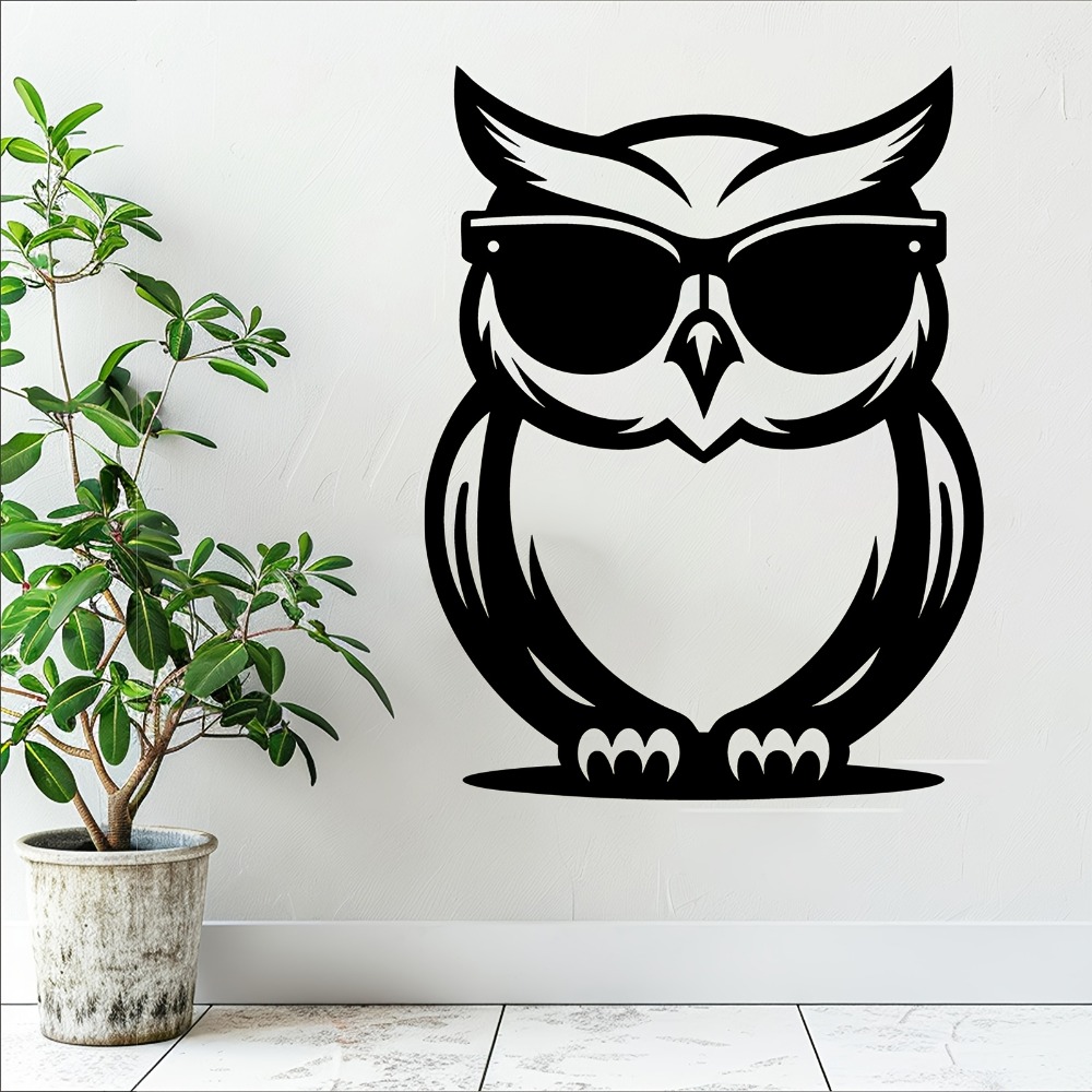 Unique Art Craft - CIFBUY Metall-Wandkunst, Eule, Eisenkunst-Skulptur, wetterfest, einzigartige