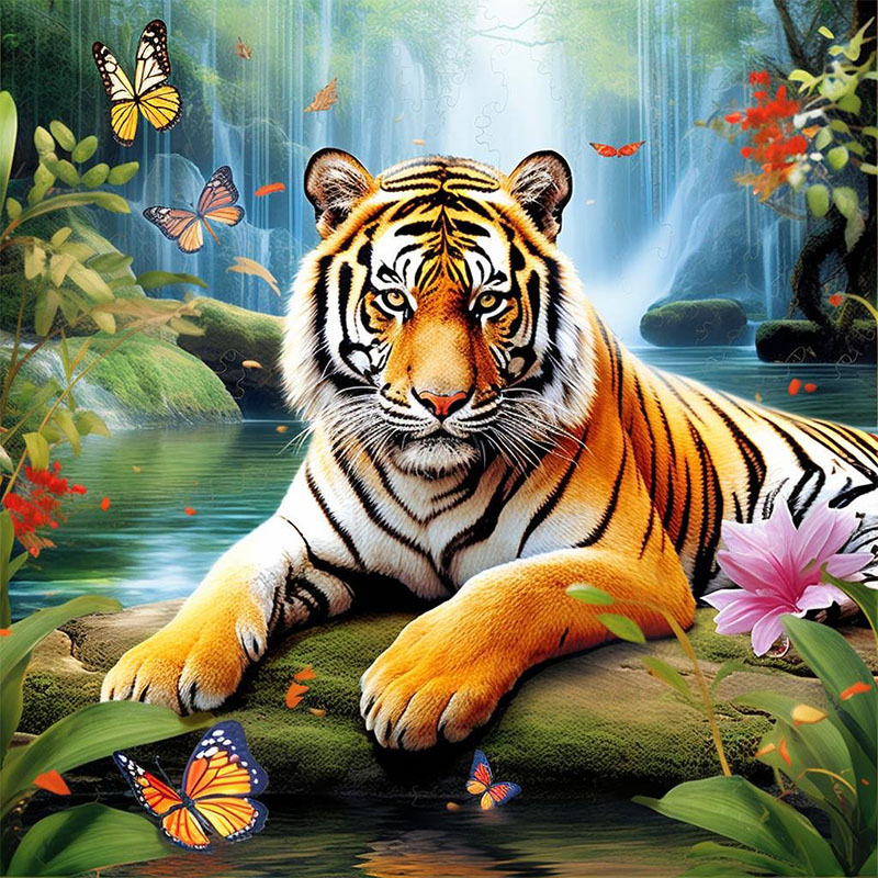 Art Craft Animals - 1 Set Tiger King Diamant-Malerei-Set, DIY