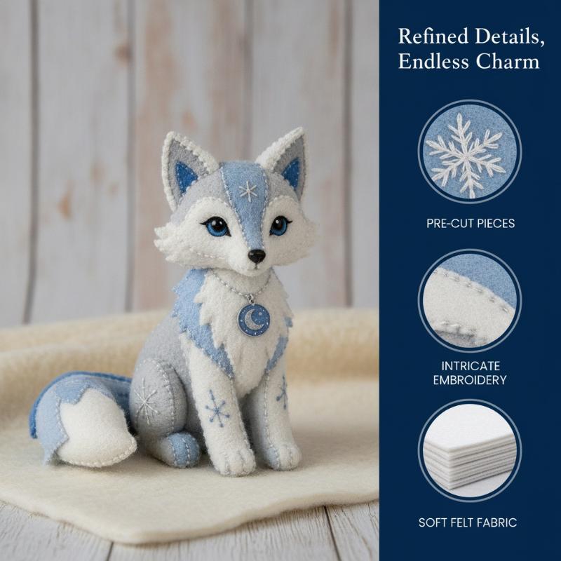 Art Craft Winter - Arctic Winter Guardians DIY Patchwork-Set Vorgeschnittene
