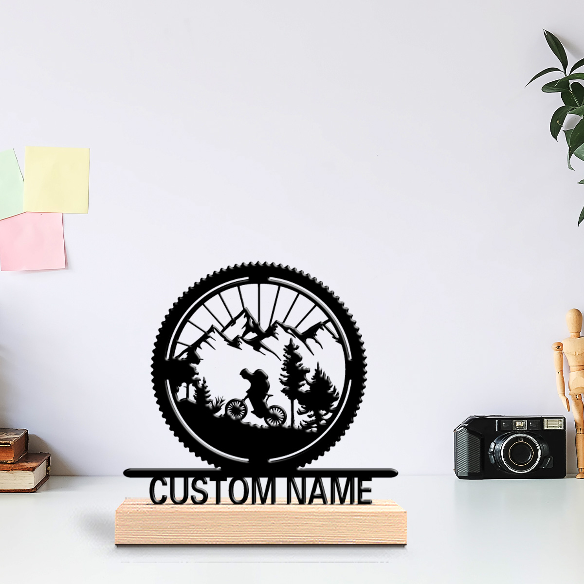Art Craft Names - 1 Stück Kreative Natur-Metallstatue mit Personalisiertem