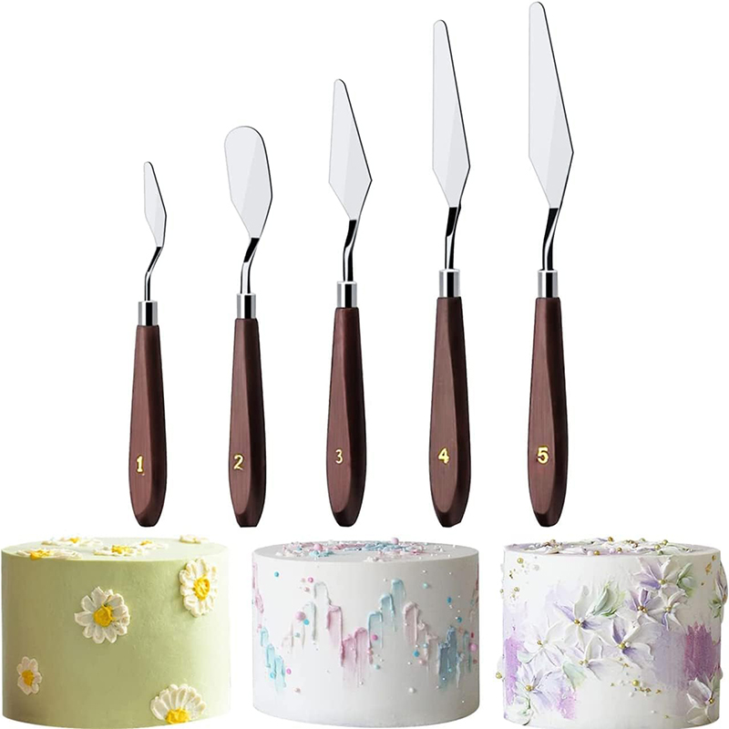 Painting Knife Palette - 5Pcs Kuchen Creme Spachtel Set Edelstahl
