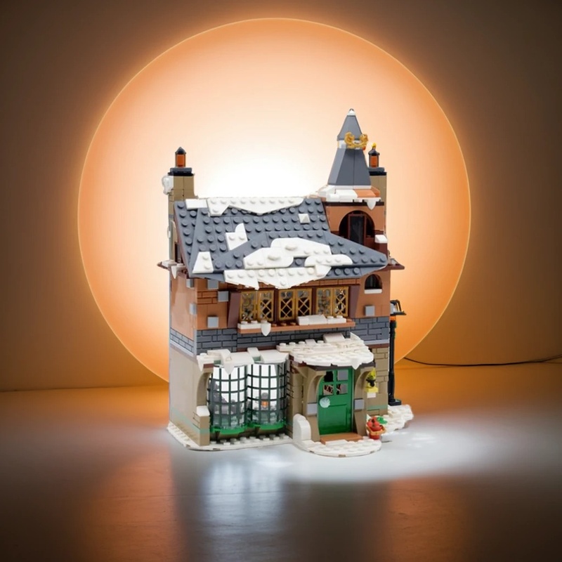 Art Craft Village - 691-teiliges MOC Winterdorf Altes Gasthaus Saisonales