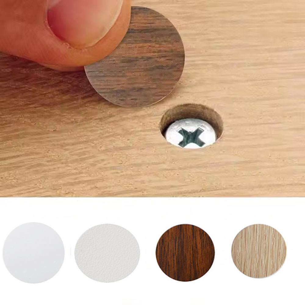 Art Craft Furniture - 54-teiliges Set Selbstklebende Schraubkappen-Abdeckungen für Holzmöbel,