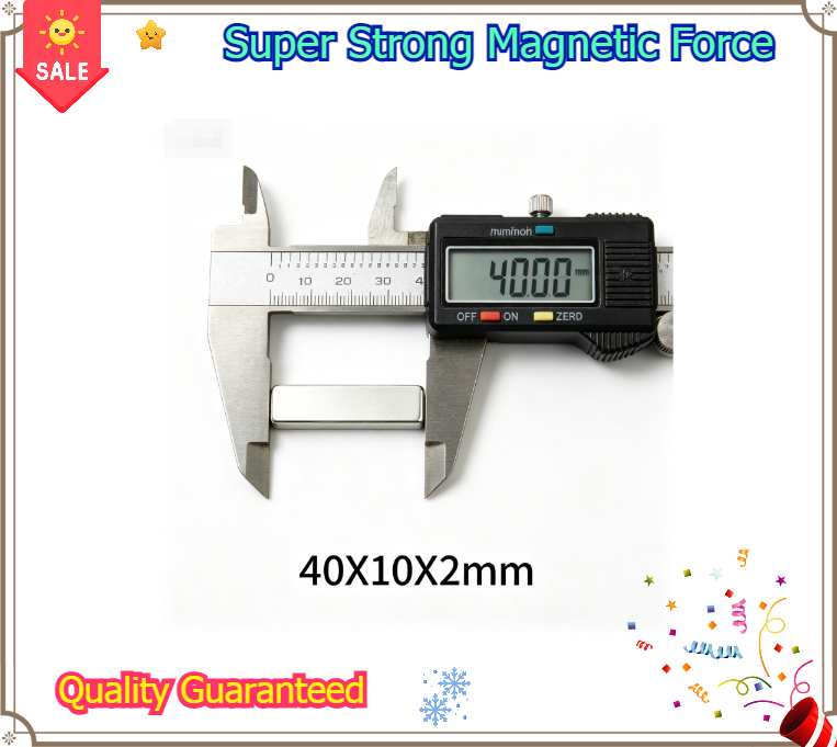 Art Craft Magnet - Superstarker N35 Neodym-Magnet 40x10x2mm Rechteckiger Block