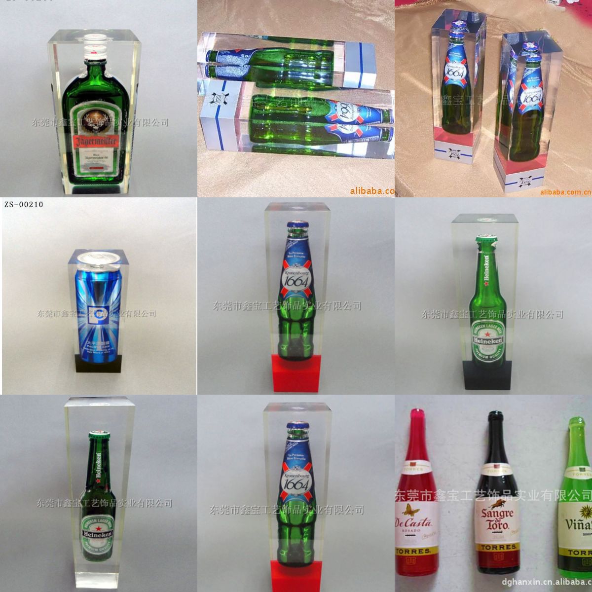 Art Craft Gift Ideas - Benutzerdefinierte Epoxidharz-Flaschenkunst, eingebettete Spirituosen-Display-Bastelarbeiten, Werbegeschenkidee für