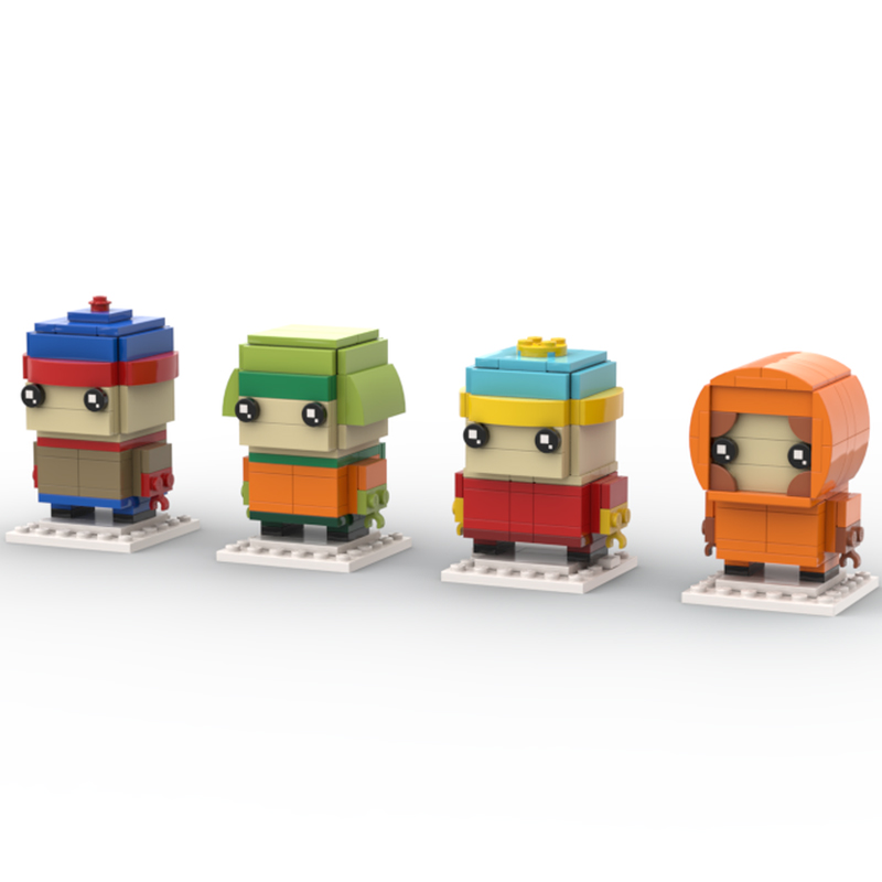 Art Craft Gift Ideas - 336-teiliges MOC South Park BrickHeadz Modell-Bausteinset,