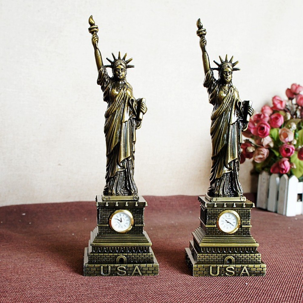 Unique Art Craft - Vintage Metall Freiheitsstatue Skulptur Amerikanische Dekoration