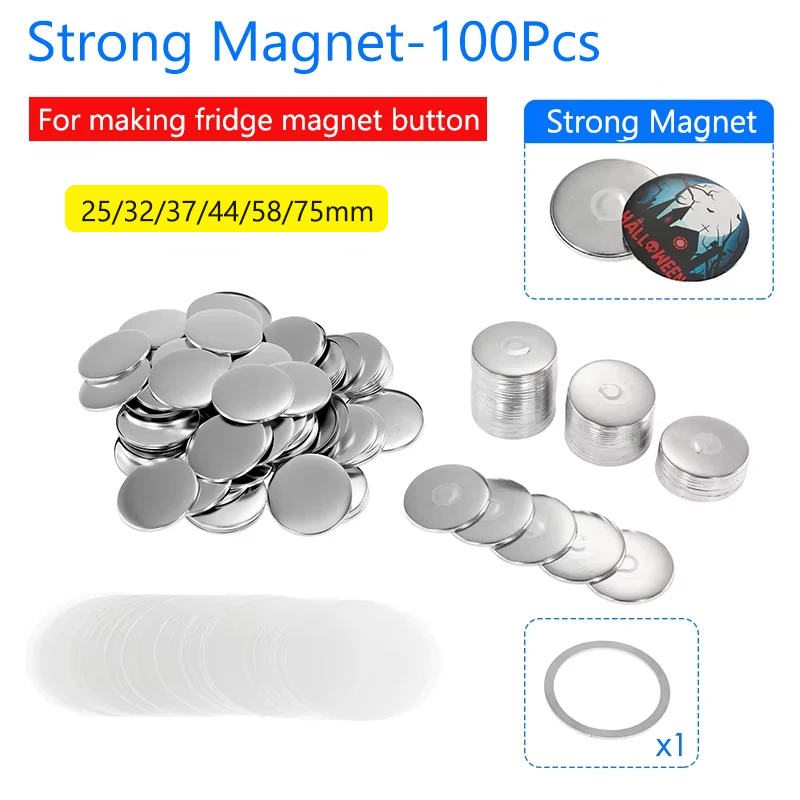 Art Craft Magnet - 50/100 Stück Magnet Kühlschrank Abzeichen Pin