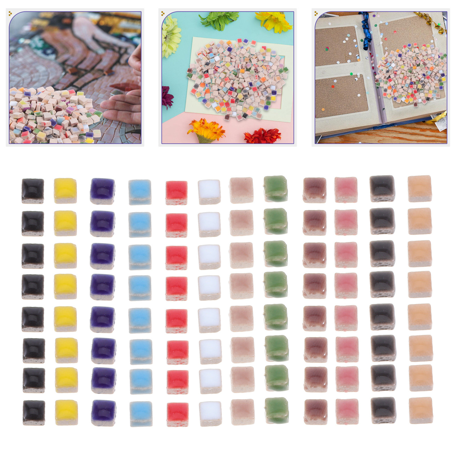 Art Craft Furniture - Mosaik-Keramikfliesen für DIY-Kunsthandwerk, Dekorative Wand-, Boden-
