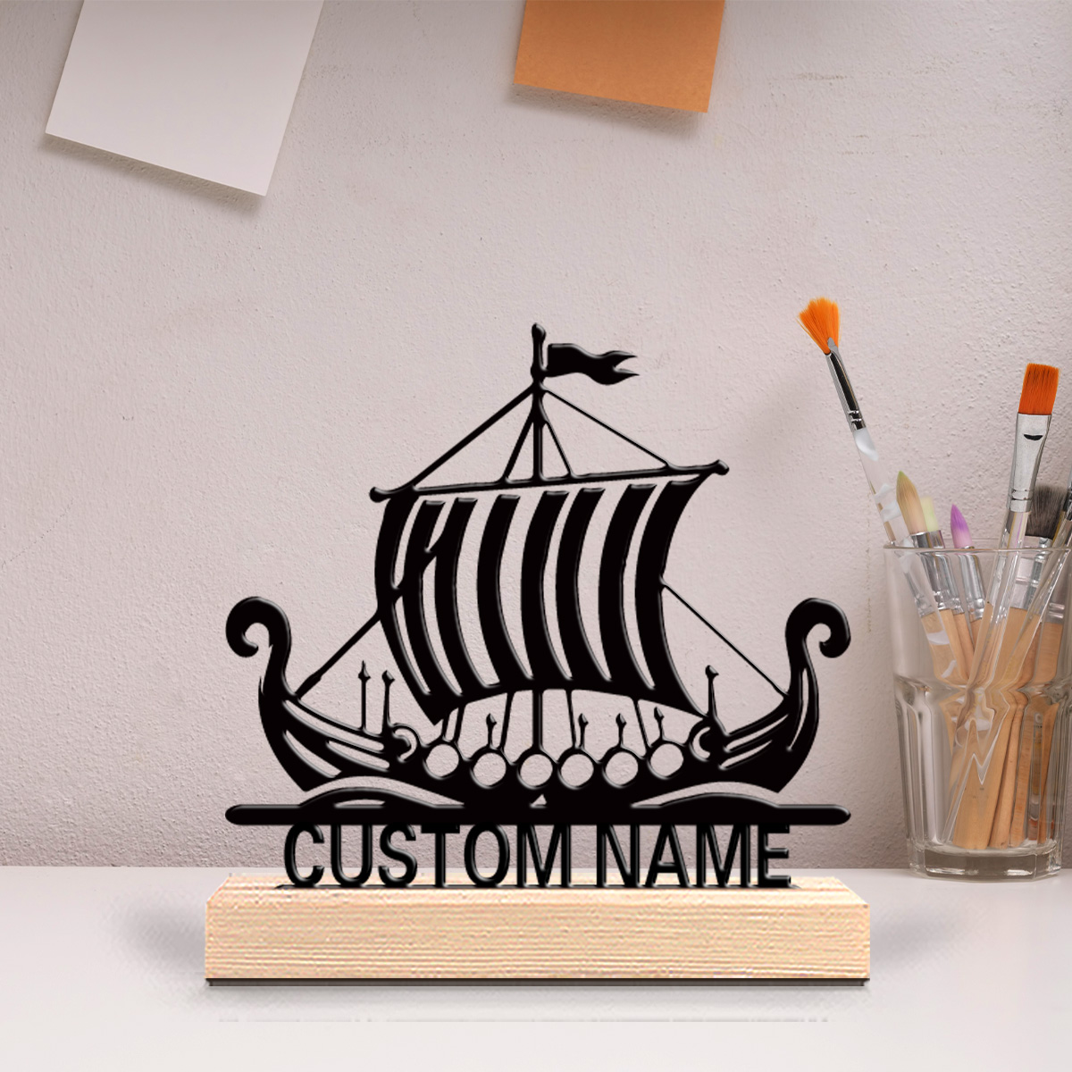 Art Craft Names - 1 Stück Kreatives Segelboot mit Anpassbarem