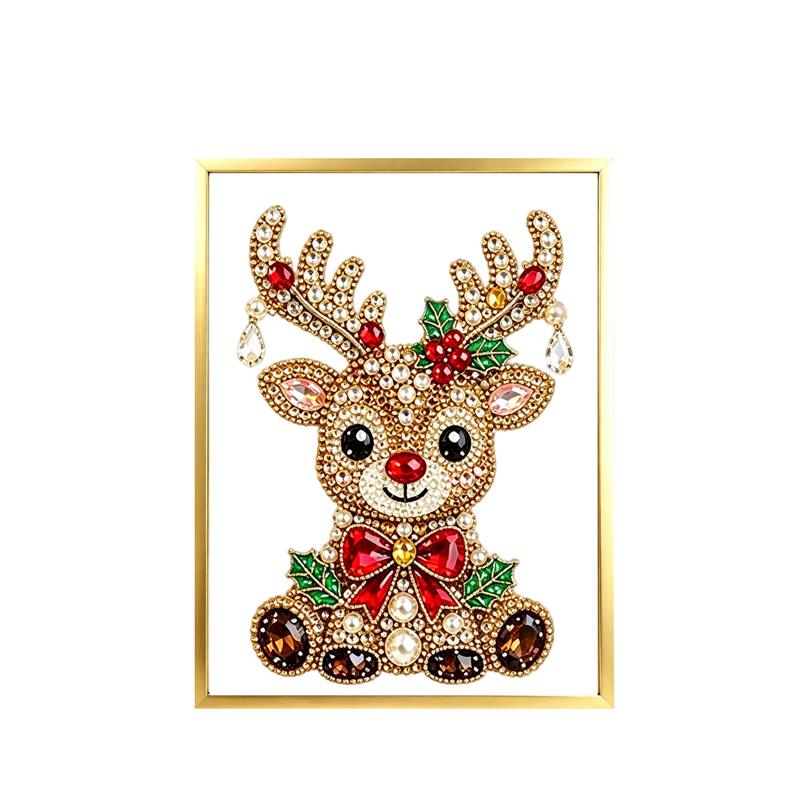 Art And Craft Xmas Tree - Weihnachts-DIY-Diamantmalerei-Set für Erwachsene und Kinder, Edelstein-Kristallbild,