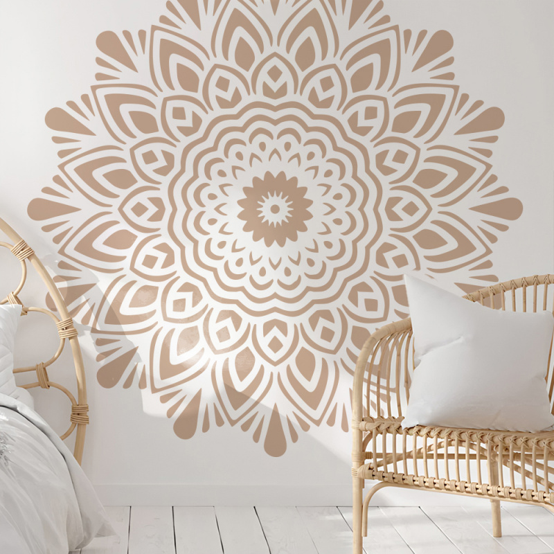 Art Craft Furniture - Mandala, große Malschablone, Durchmesser 150–230 cm,