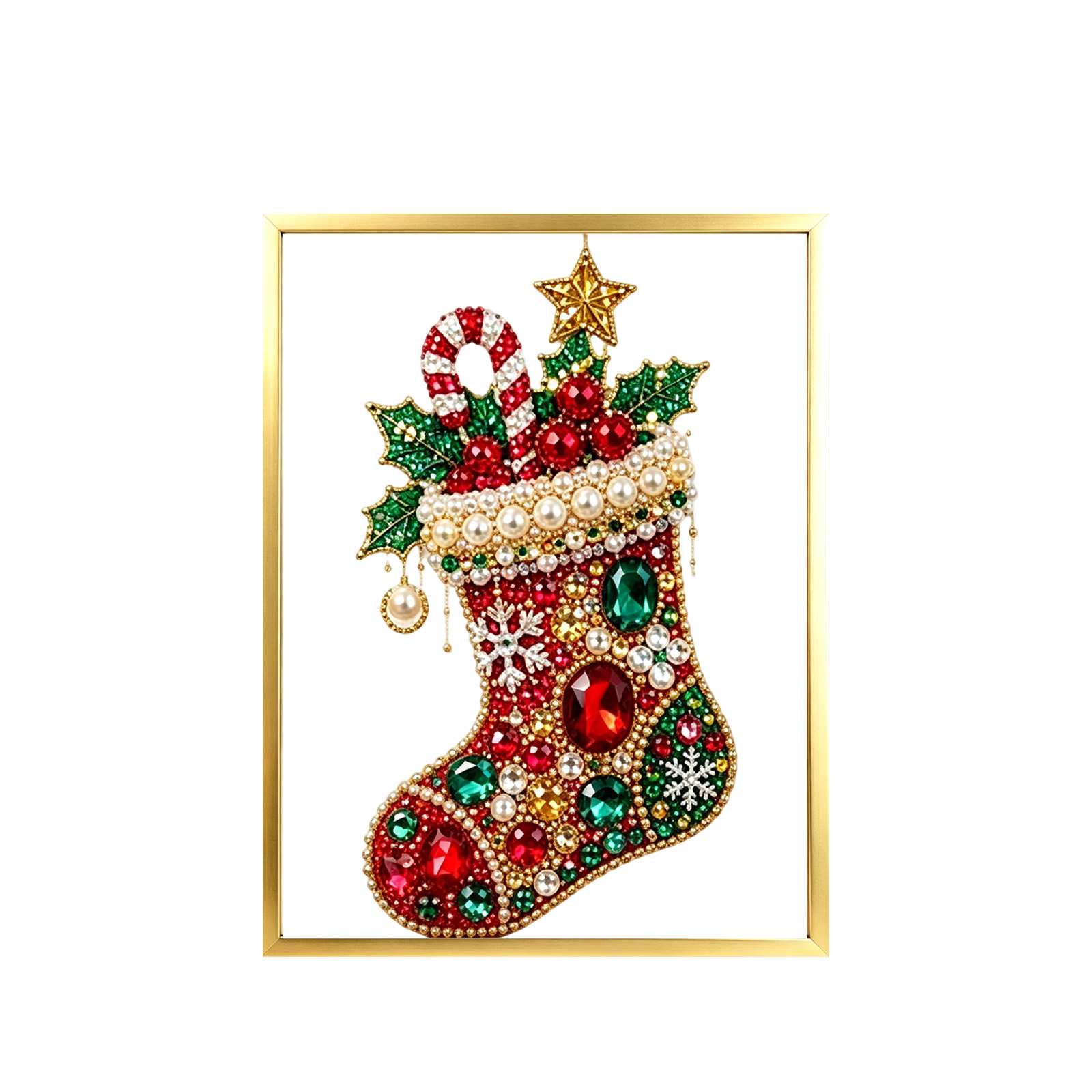 Art And Craft Xmas Tree - Weihnachts-DIY-Diamantmalerei-Set für Erwachsene und Kinder, Edelstein-Kristallbild,