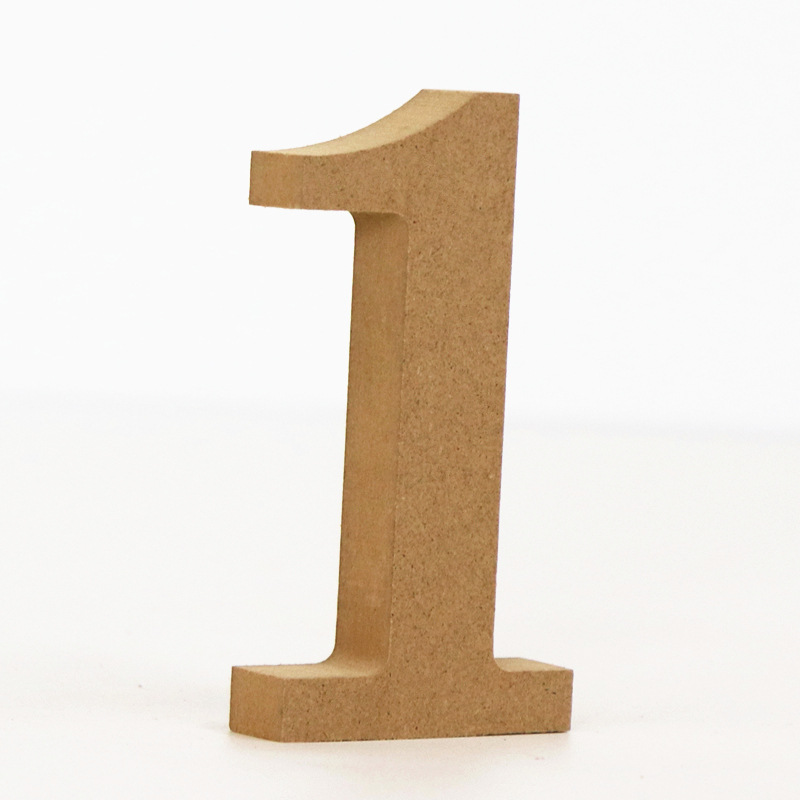Art And Craft Numbers - 1pc 10cm Holz Farbe Zahlen 0-9