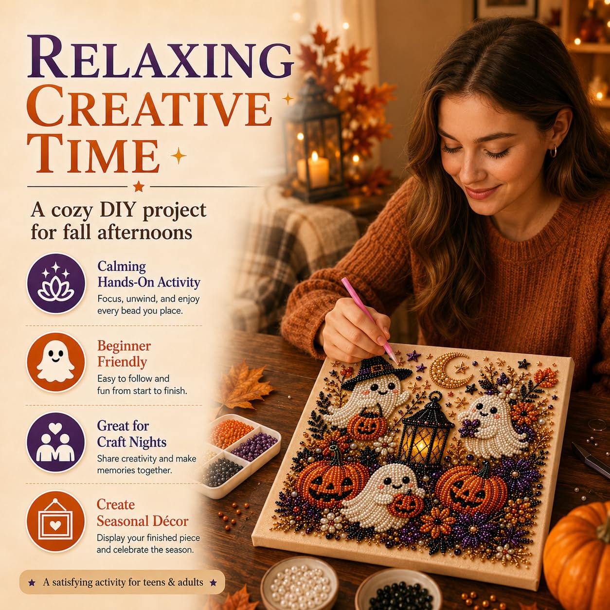 Halloween Geister-Perlen-Kunst – Art Craft Animals Bewertung und Preis