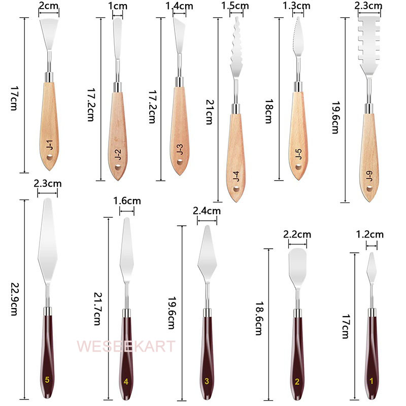 11-teiliges Malermesser-Set au – Painting Knife Palette Bewertung und Preis
