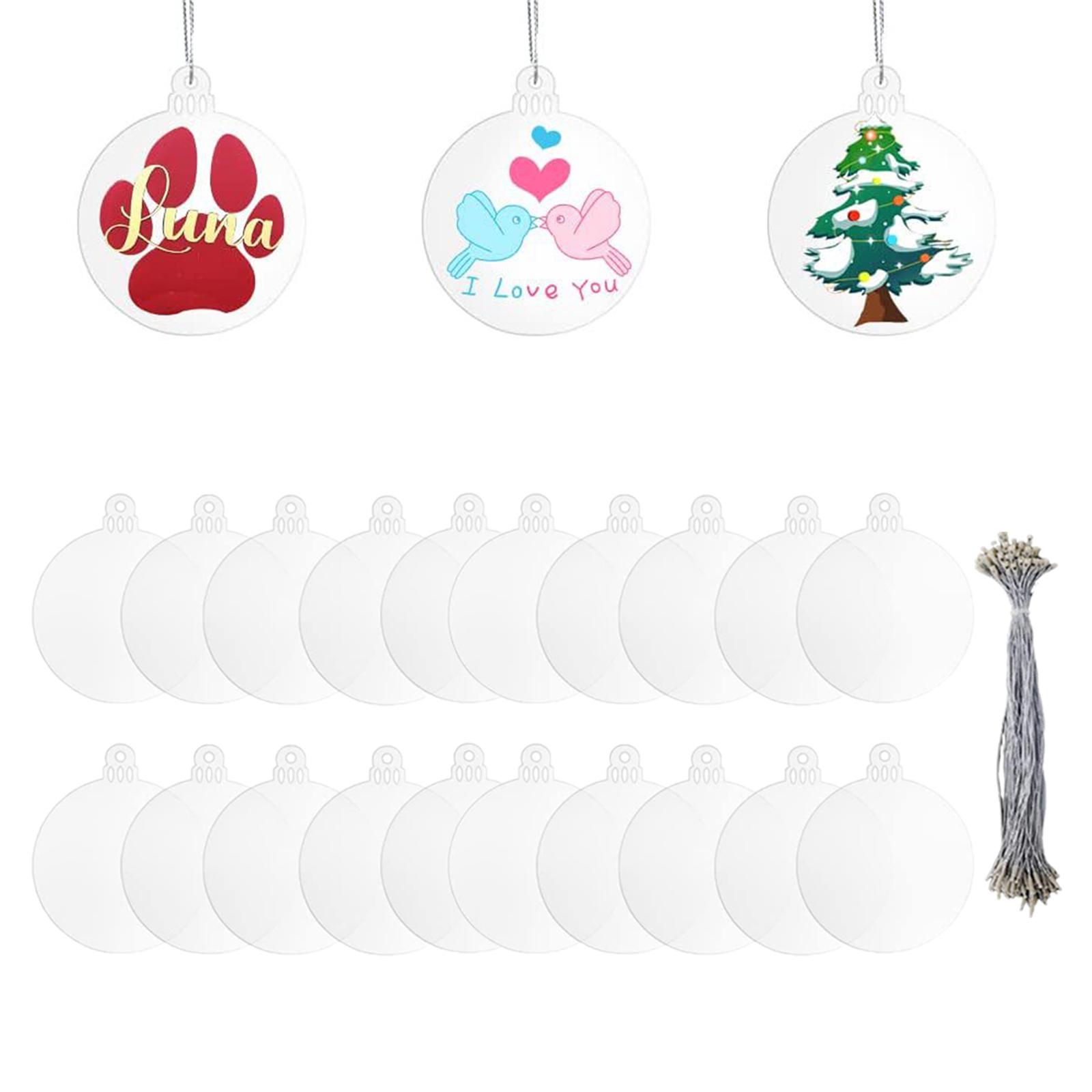 20 Stück Acryl-Weihnachtsornam – Art And Craft Xmas Tree Bewertung und Preis