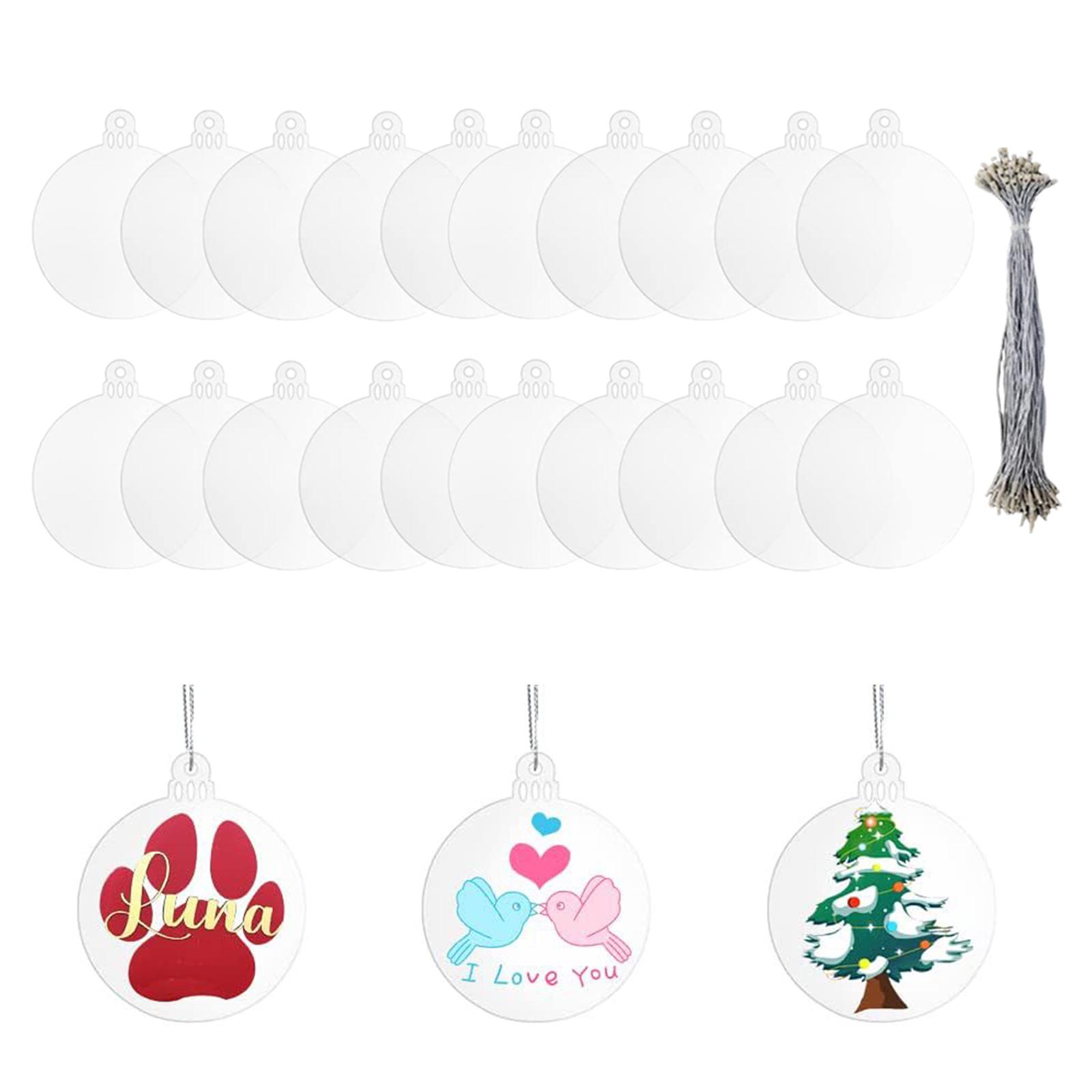 20 Stück Acryl-Weihnachtsornam – Art And Craft Xmas Tree Bewertung und Preis
