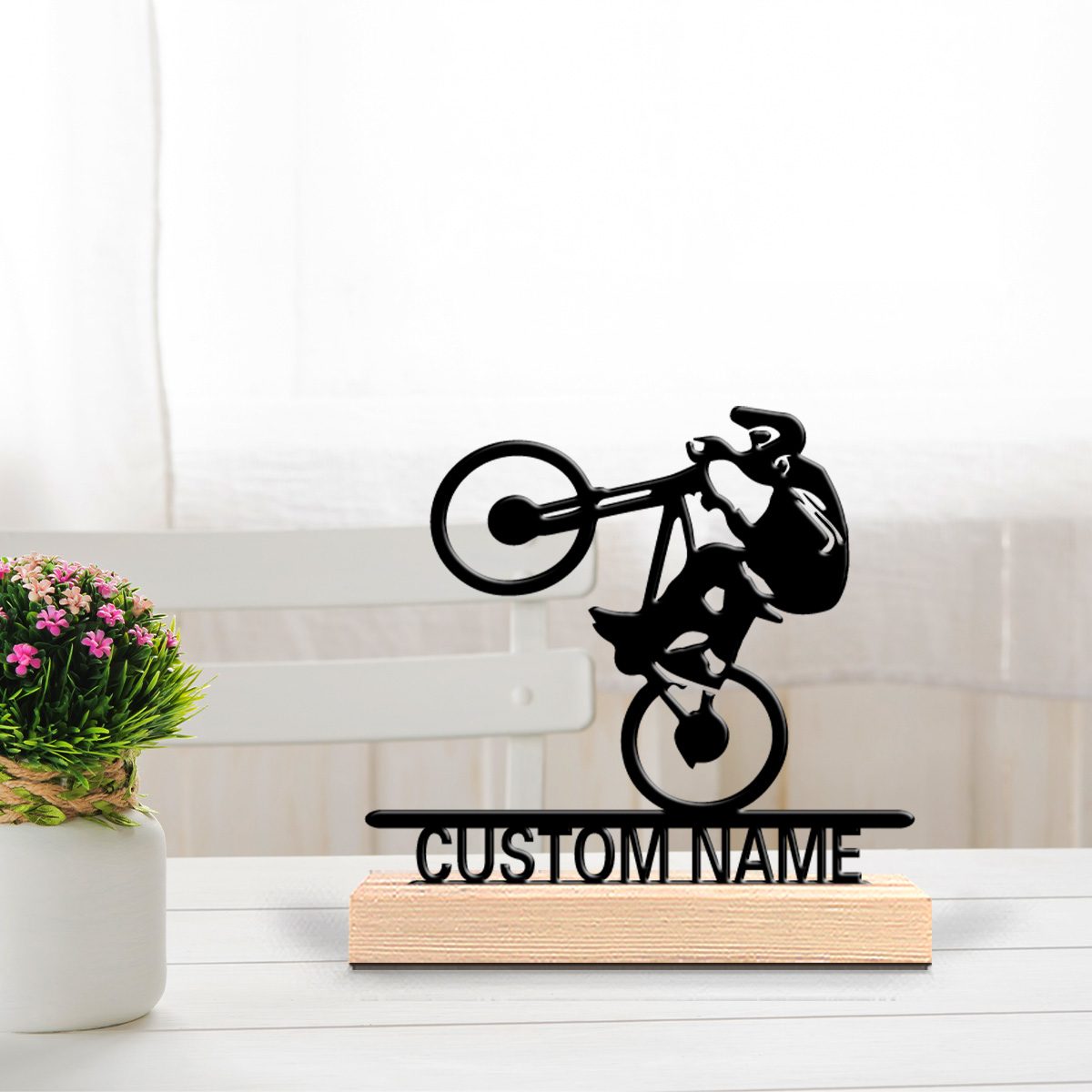 1 Stück Modische Fahrrad-Metal – Art Craft Names Bewertung und Preis