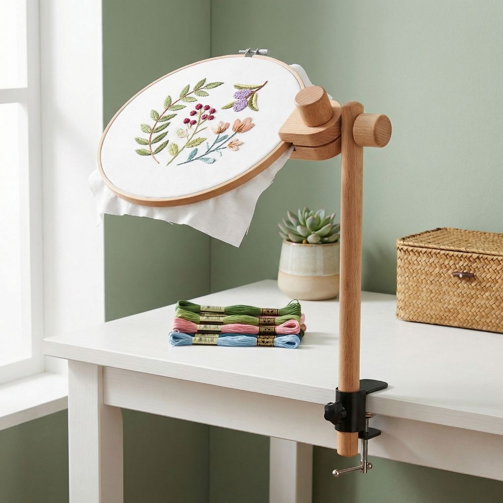 Buchenholz-Stickrahmenhalter m – Embroidery Hoop Kit Bewertung und Preis