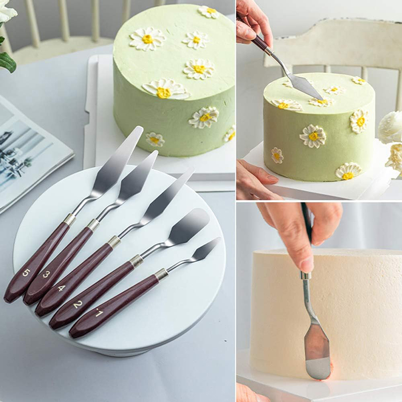 5Pcs Kuchen Creme Spachtel Set – Painting Knife Palette Bewertung und Preis