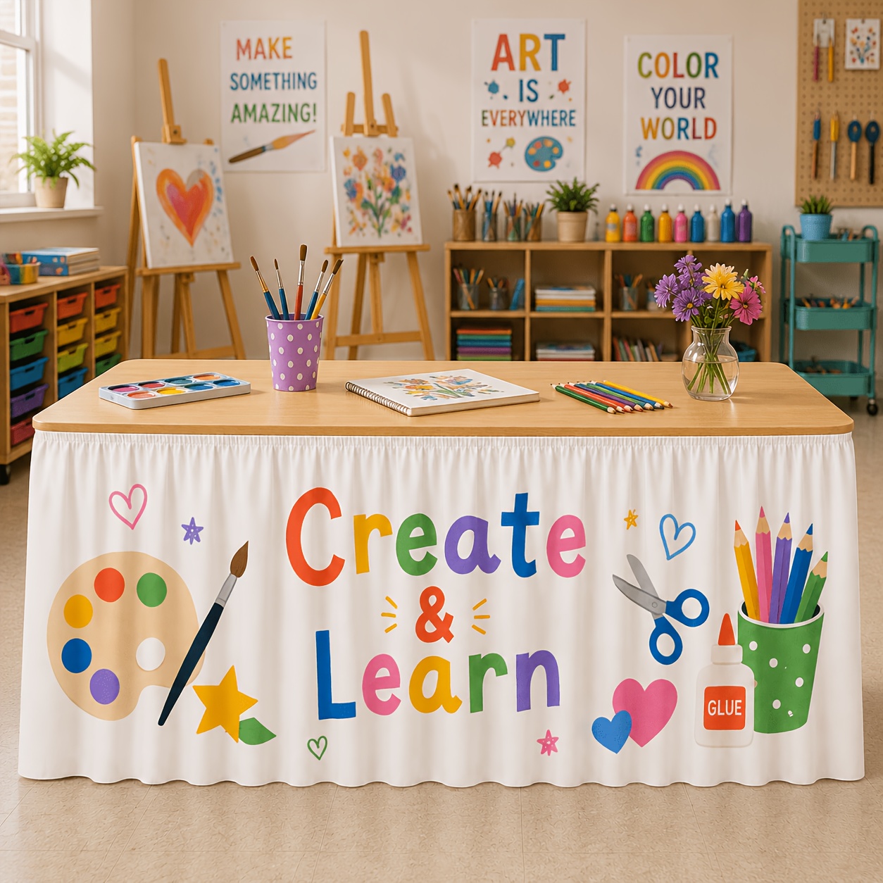 1 Tischdecken-Tischrock, kreat – Art Craft Classes Bewertung und Preis