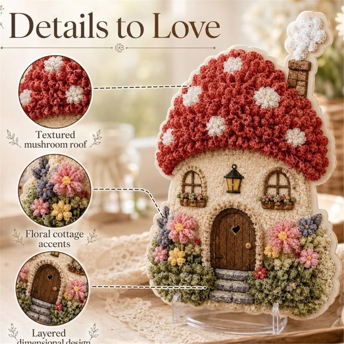Fantasievolles 3D-Stoff-Poke-A – Art Craft Village Bewertung und Preis