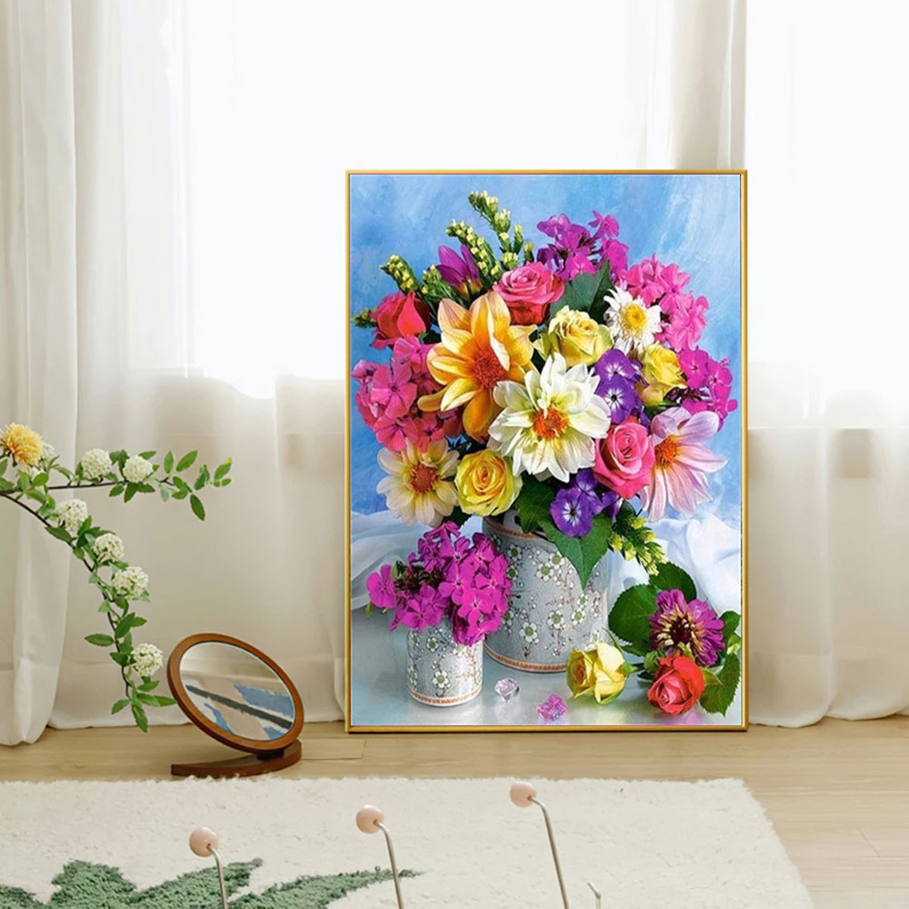 Vollständiges Diamant-Mosaik B – Art Craft Vase Bewertung und Preis