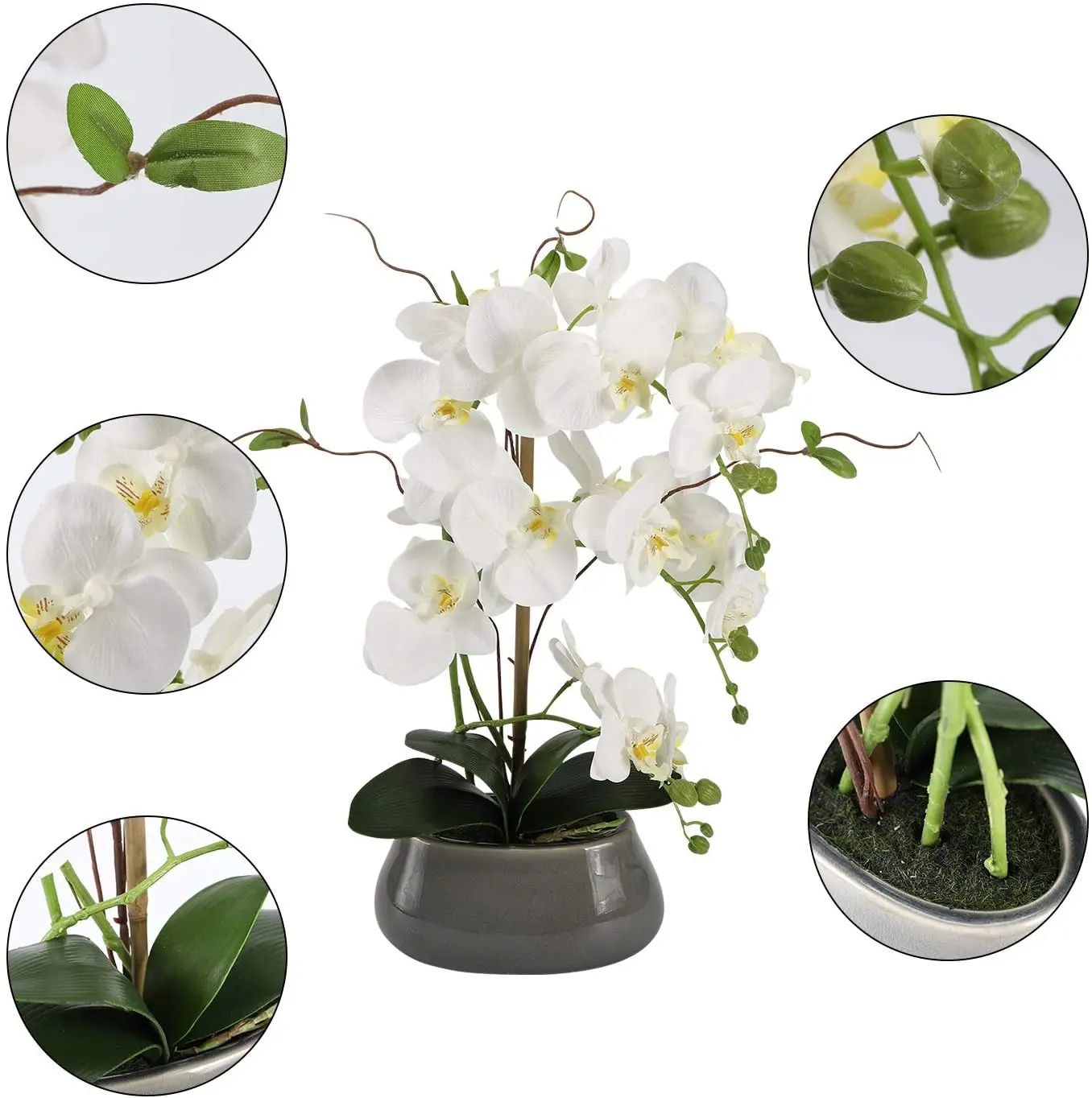 Künstliche Orchideen blumen Mi – Art Craft Vase Bewertung und Preis