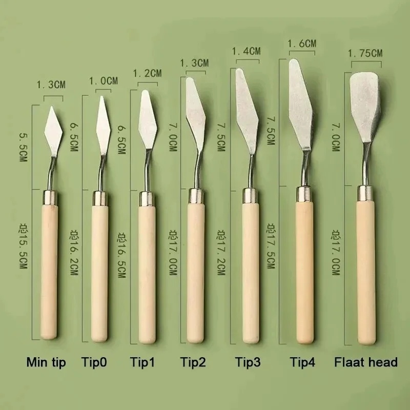 1/2 Set Edelstahl-Ölmalmesser, – Painting Knife Palette Bewertung und Preis