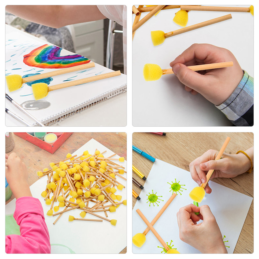10 Stück Runde Schwammpinsel m – Art And Craft With Paint Bewertung und Preis