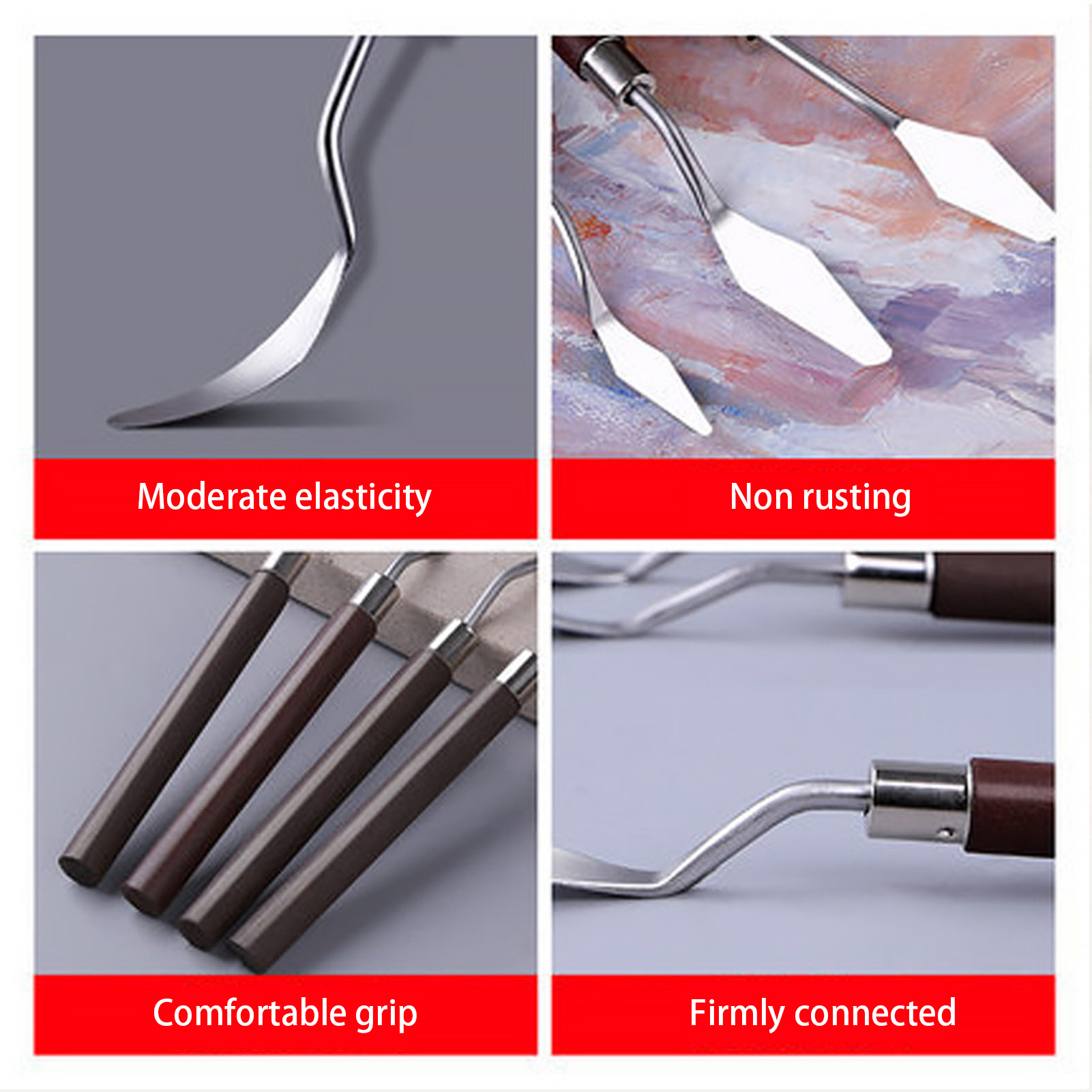 5-teiliges Kunstölgemälde-Scha – Painting Knife Palette Bewertung und Preis