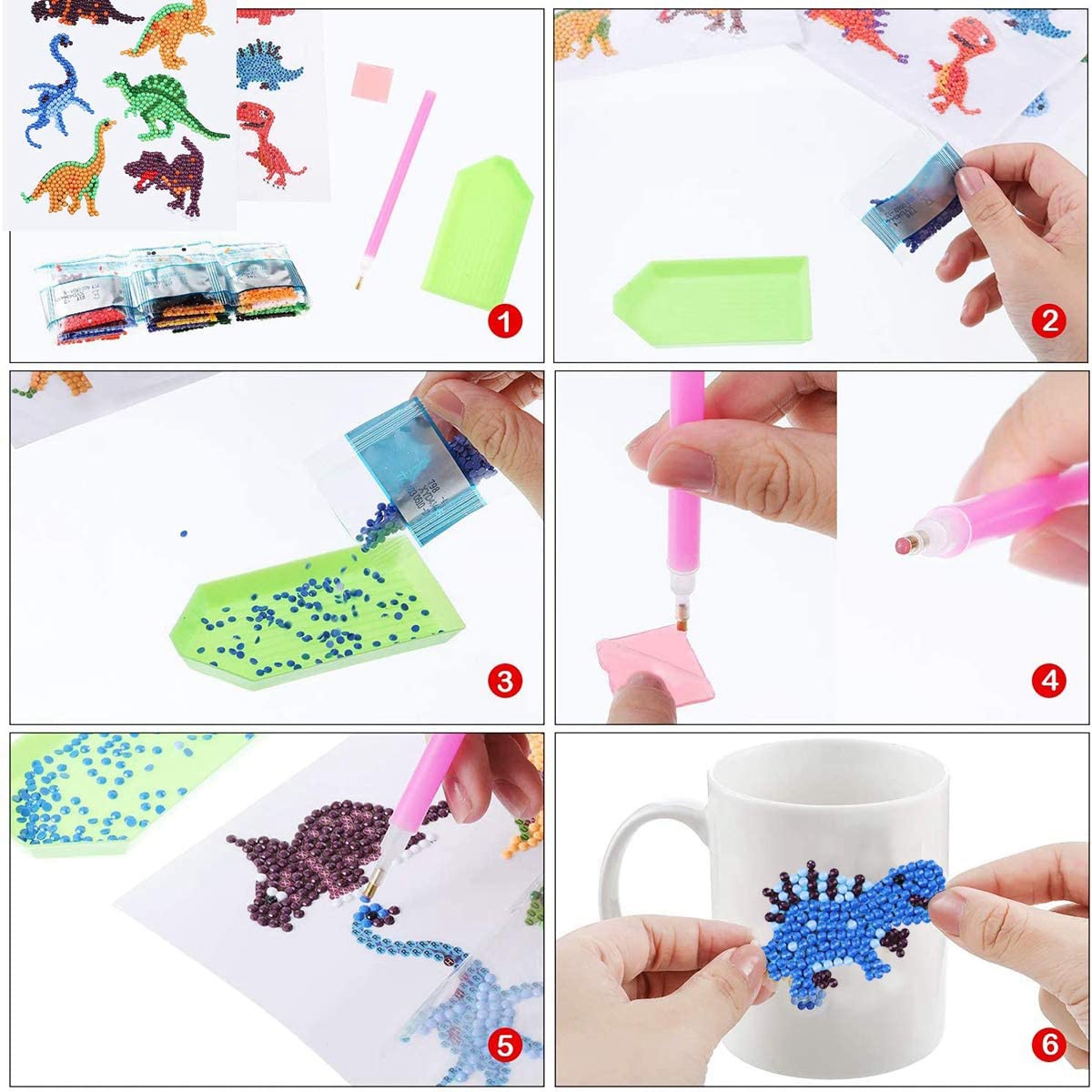 AEE6-5D-Malset für Kinder, DIY – Art Craft Animals Bewertung und Preis