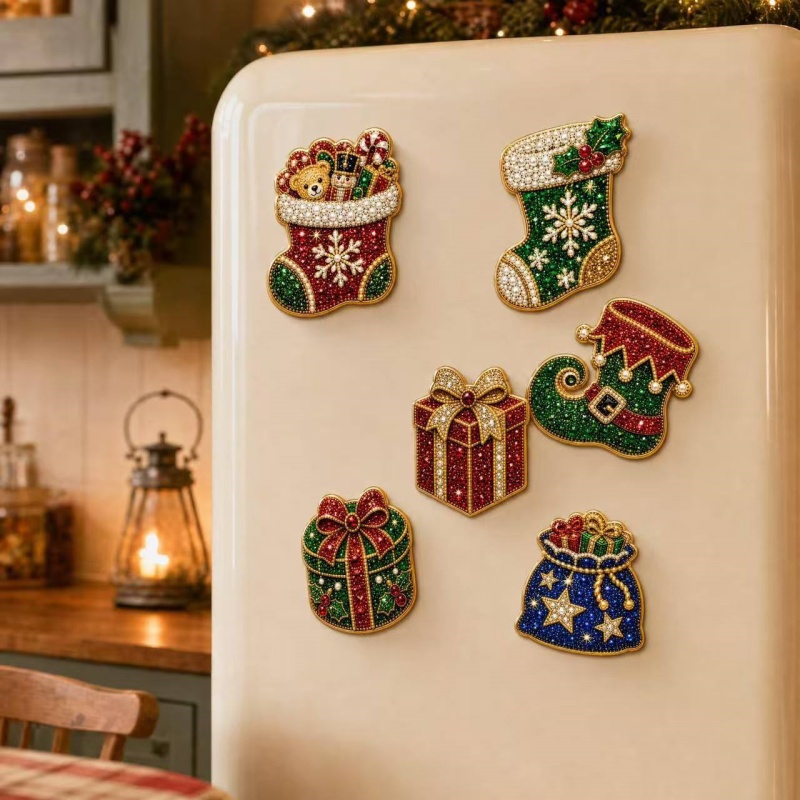 6-teiliges Weihnachts-Diamantk – Art Craft Magnet Bewertung und Preis