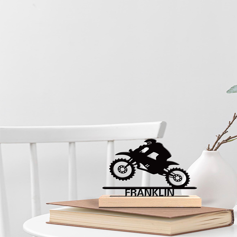 1 Stück Abstrakte Motorrad-Sku – Art Craft Names Bewertung und Preis