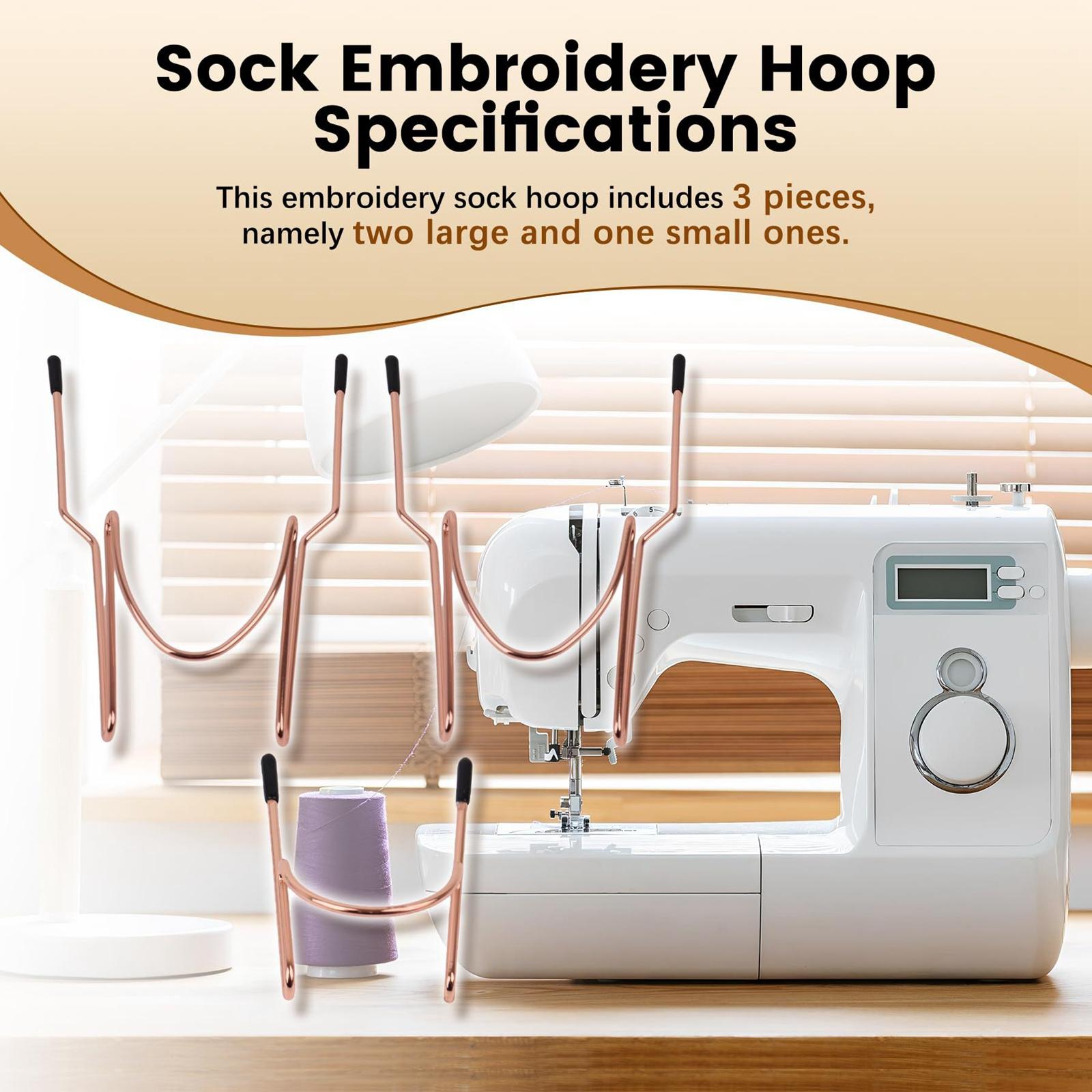 3-teiliges Sockenrahmen-Set fü – Embroidery Hoop Kit Bewertung und Preis