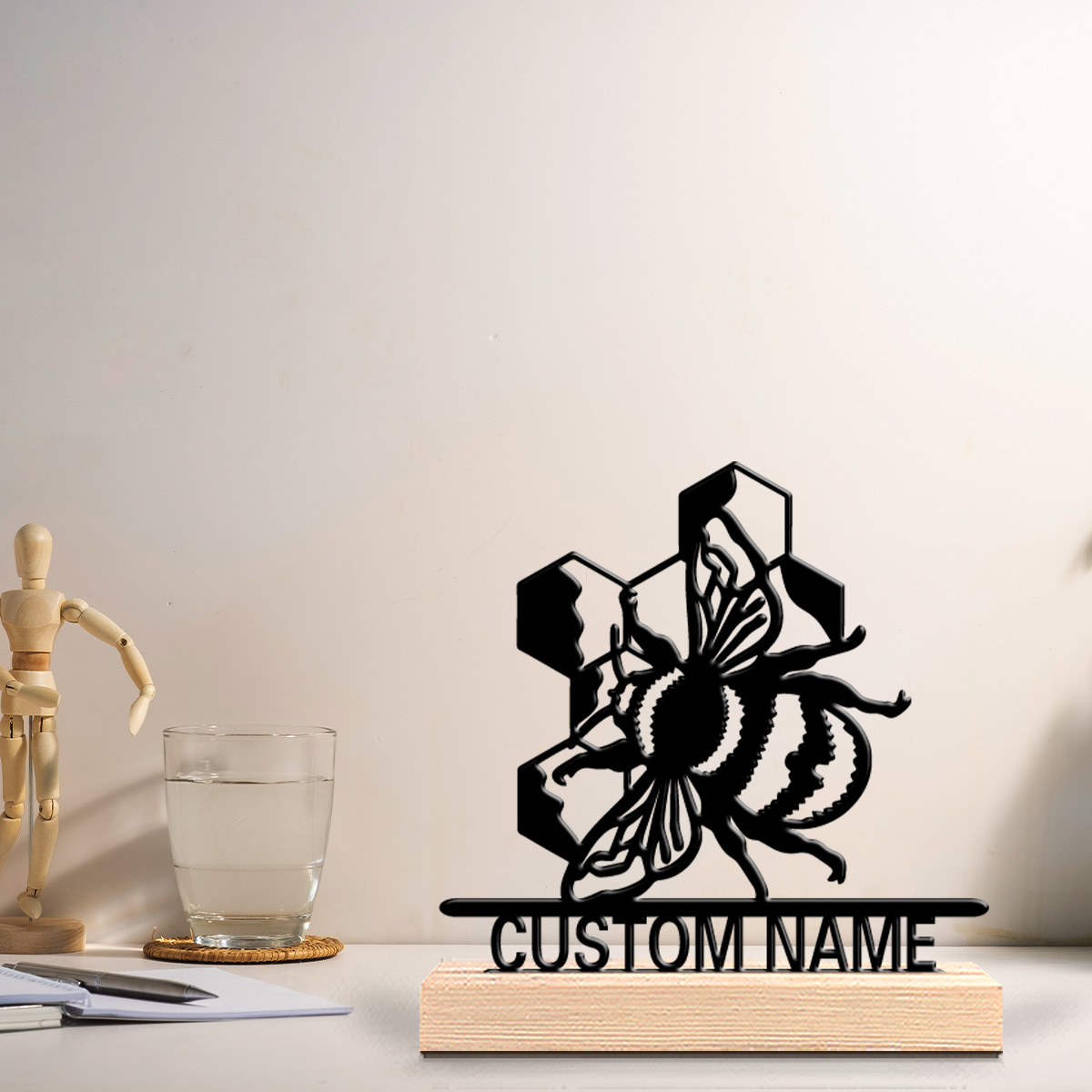 1 Stück Einfache Bienen-Metall – Art Craft Names Bewertung und Preis