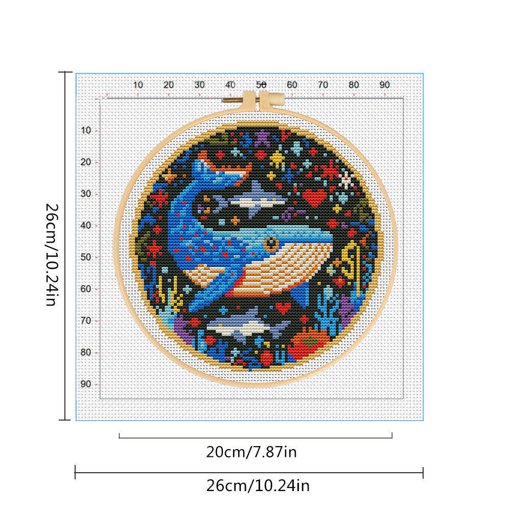 DIY Kreuzstich Wal Stickerei T – Embroidery Hoop Kit Bewertung und Preis