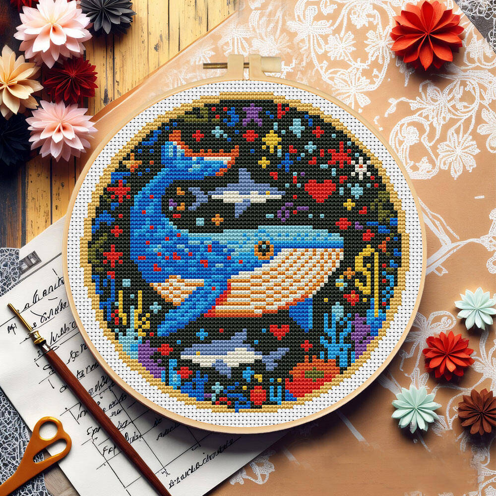 DIY Kreuzstich Wal Stickerei T – Embroidery Hoop Kit Bewertung und Preis