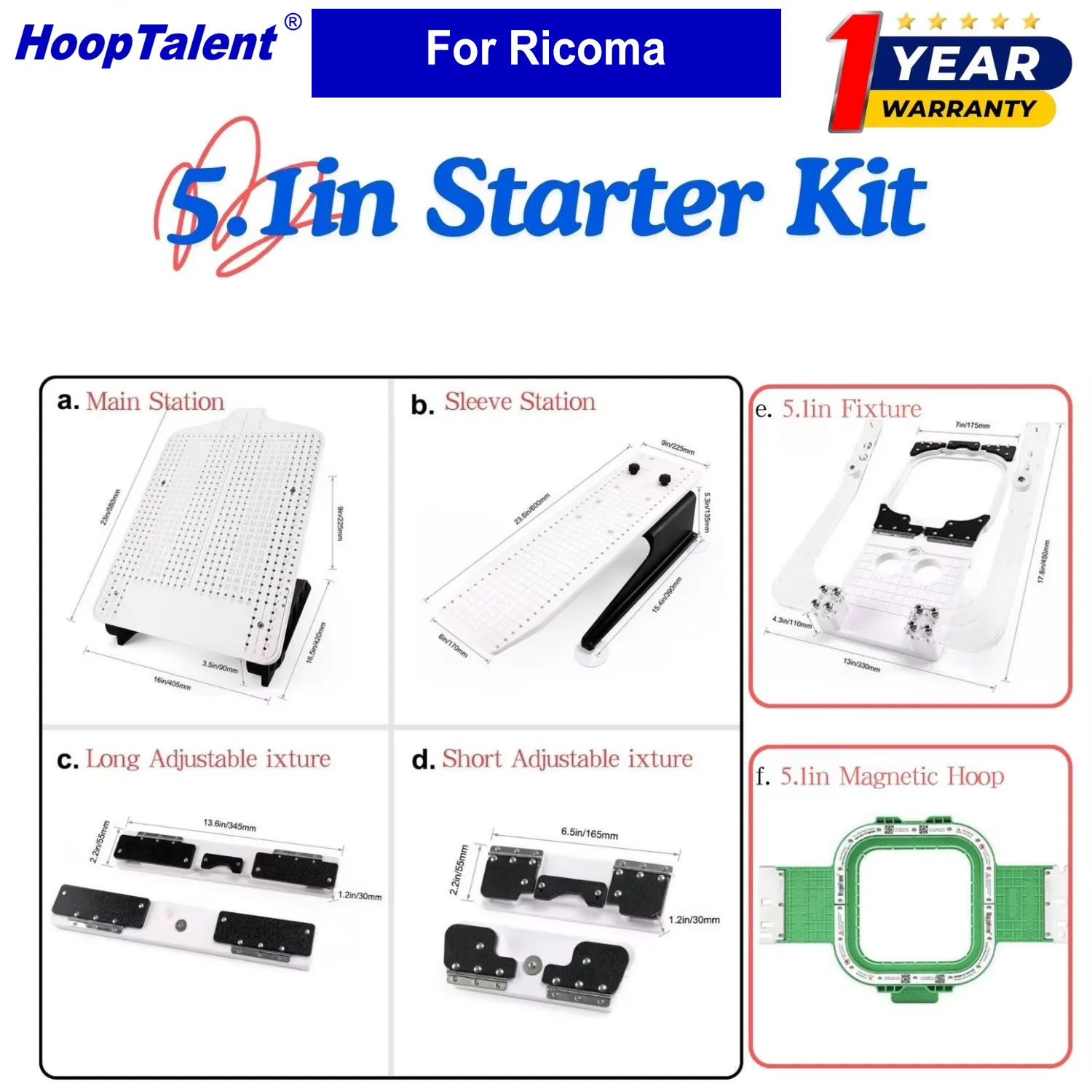 Hooping-Station-Kit für Ricoma – Embroidery Hoop Kit Bewertung und Preis
