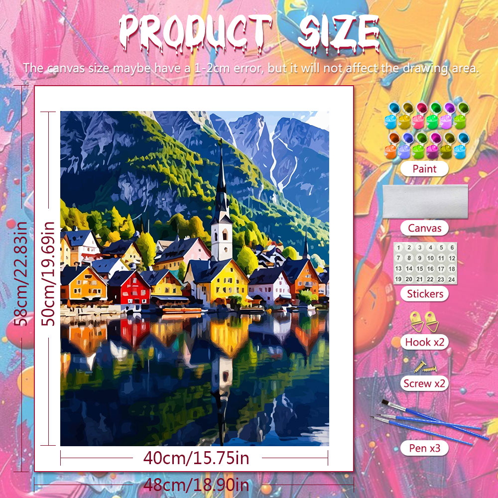 DIY Digitales Ölgemälde: Farbe – Art Craft Village Bewertung und Preis