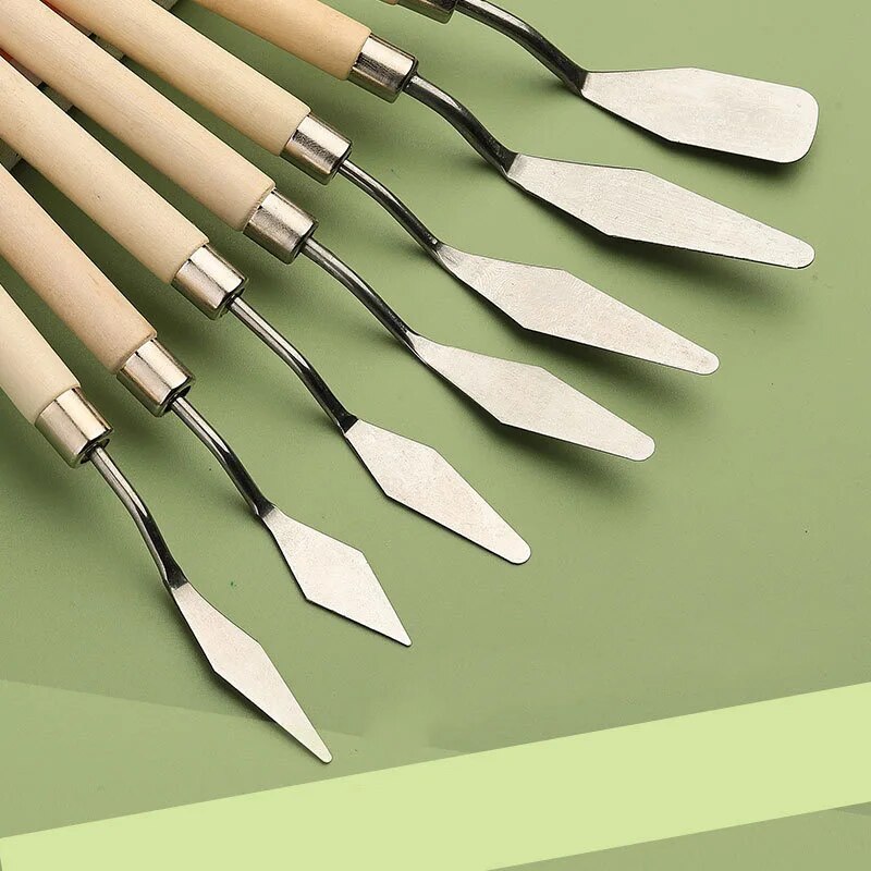 7Pcs Edelstahl Palette Messer  – Painting Knife Palette Bewertung und Preis