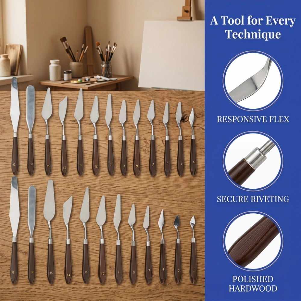 18-teiliges Set aus massivem E – Painting Knife Palette Bewertung und Preis