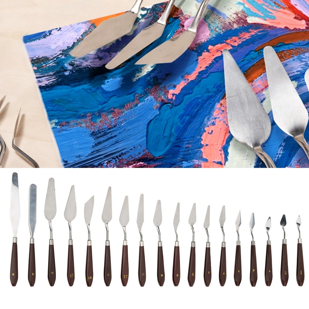 18-teiliges Set aus massivem E – Painting Knife Palette Bewertung und Preis