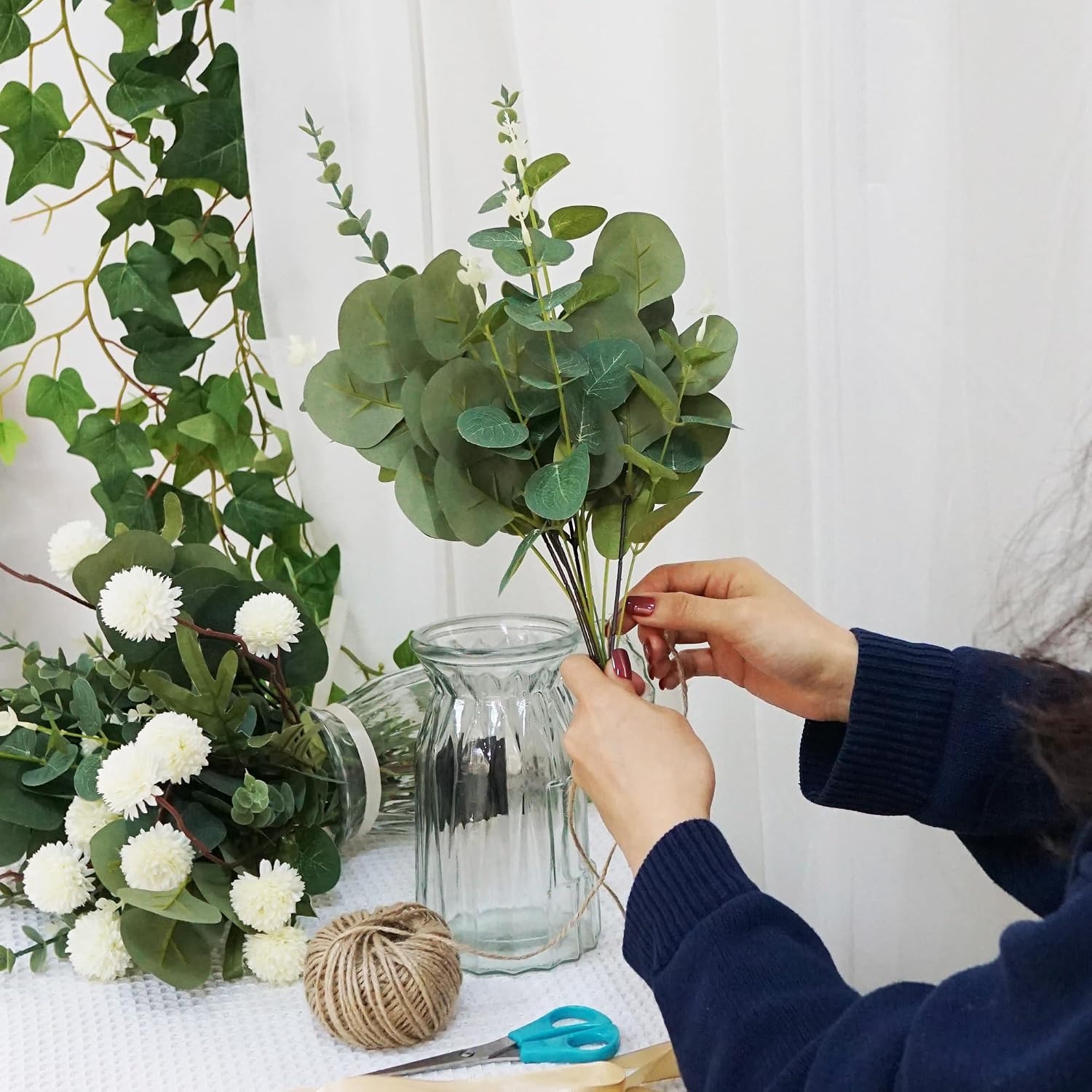 5/10/20 Stück Eukalyptusblätte – Art Craft Vase Bewertung und Preis