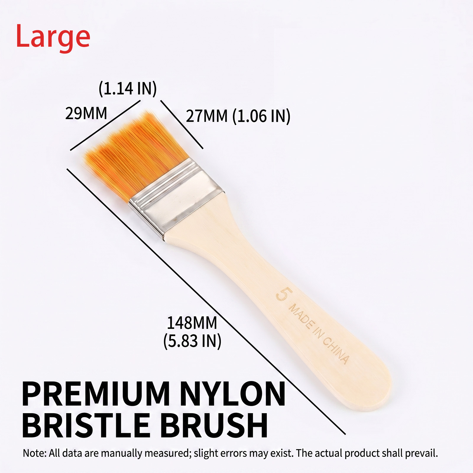 Nylon-Pinselset, 5 Stück Flach – Art Craft Furniture Bewertung und Preis