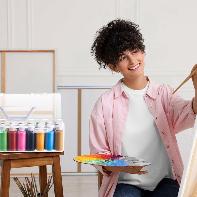 3-teilige Farbaufbewahrungsbox – Art And Craft With Paint Bewertung und Preis